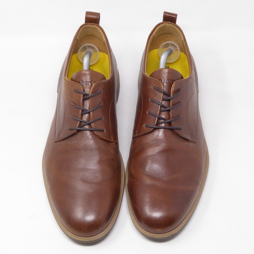 Amberjack Mens The Original Hybrid Derby Shoes Chestnut Brown Leather 11 Wide - Picture 4 of 10
